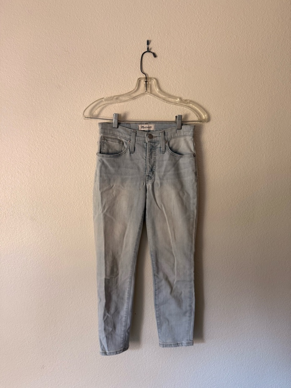 Madewell Light Wash mid-rise Cropped Summer Jeans